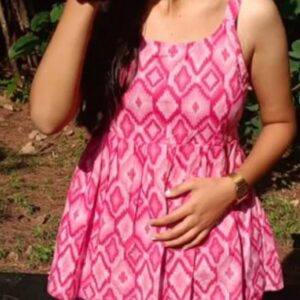 PINK SHORT KURTI